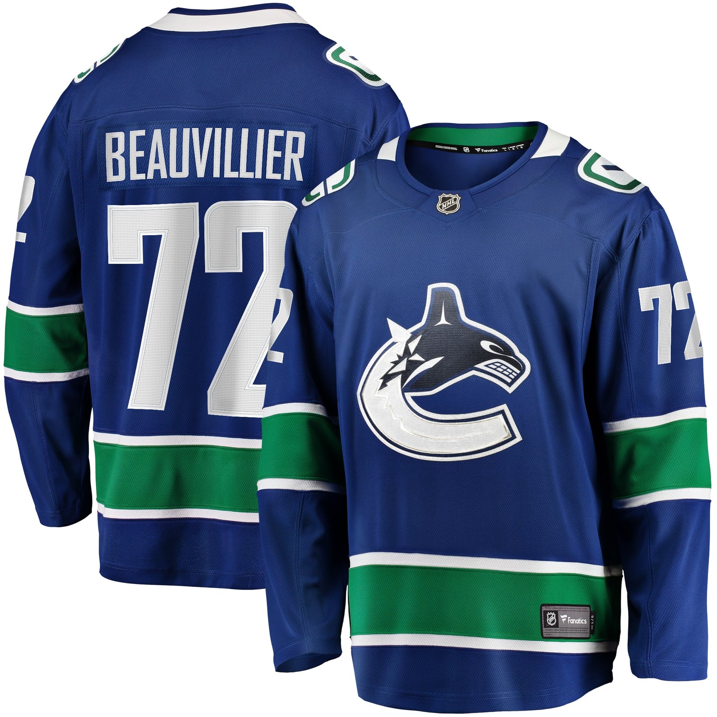 Anthony Beauvillier Vancouver Canucks Fanatics Branded Home Breakaway Jersey - Blue