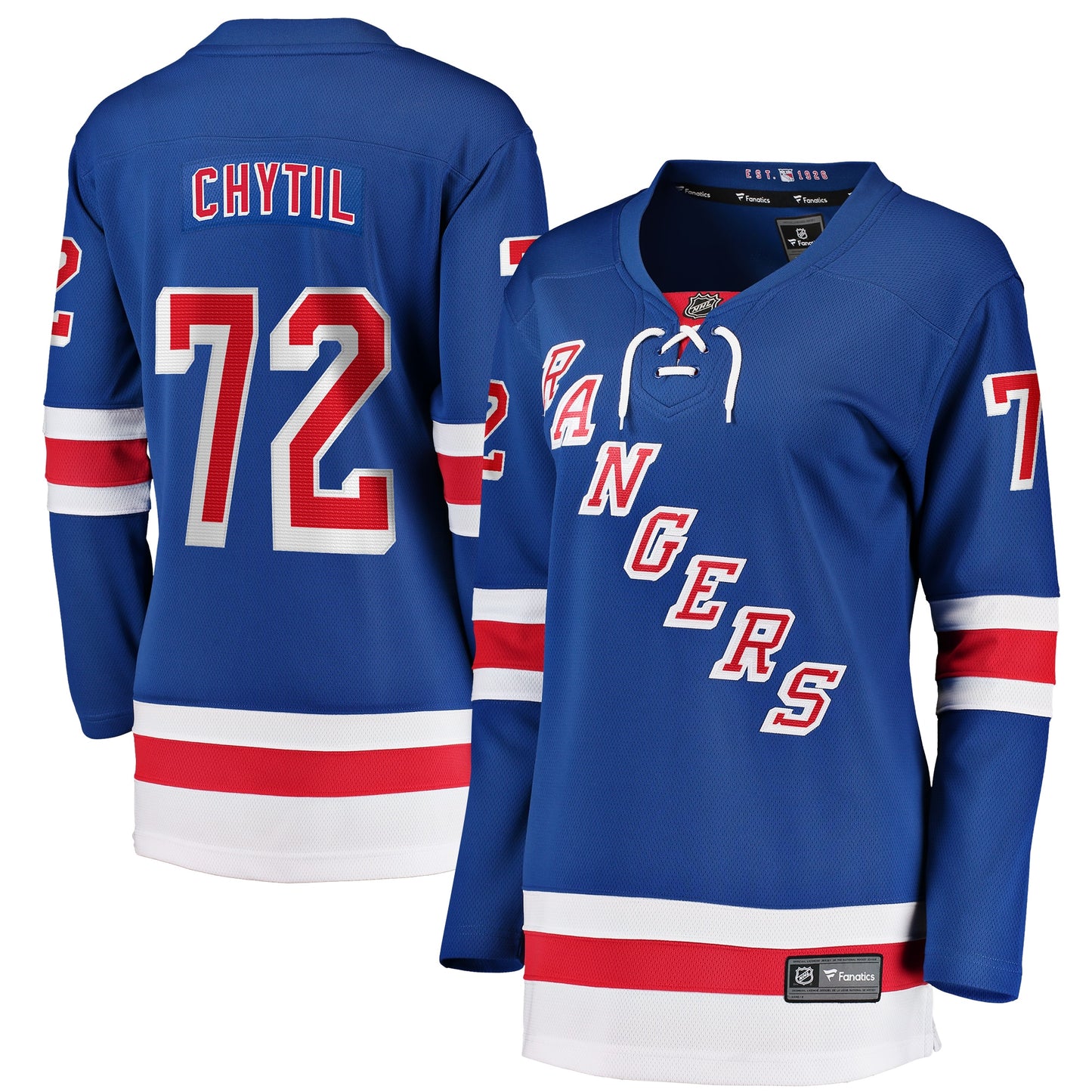 Filip Chytil New York Rangers Fanatics Branded Women's Home Breakaway Player Jersey - Blue